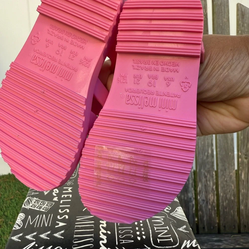 MINI MELISSA FLOZ BB PINK Sandals‎ Size  6 NIB